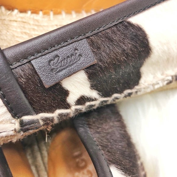 Gucci Cow Printed Calf Hair Espadrille Flats - Picture 8 of 8